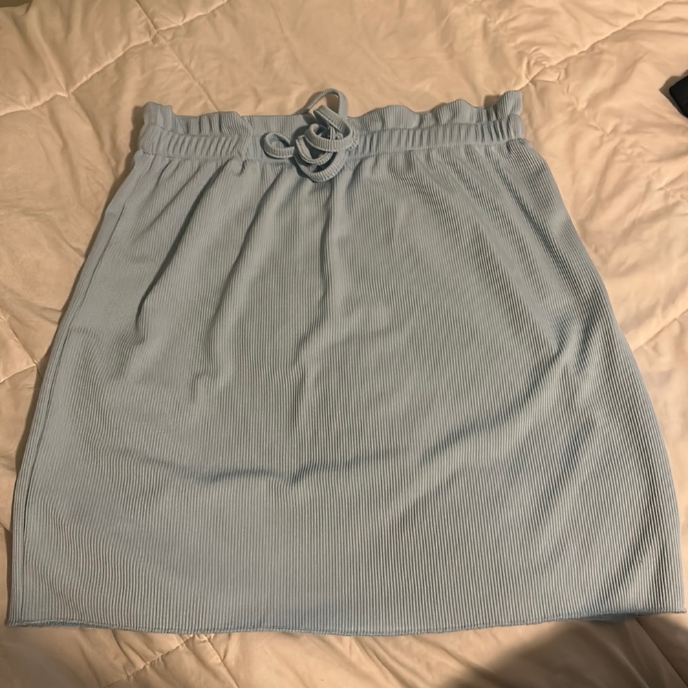 Ribbed Mini Skirt